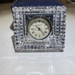 Small Waterford Crystal Clock (w/ New Battery)